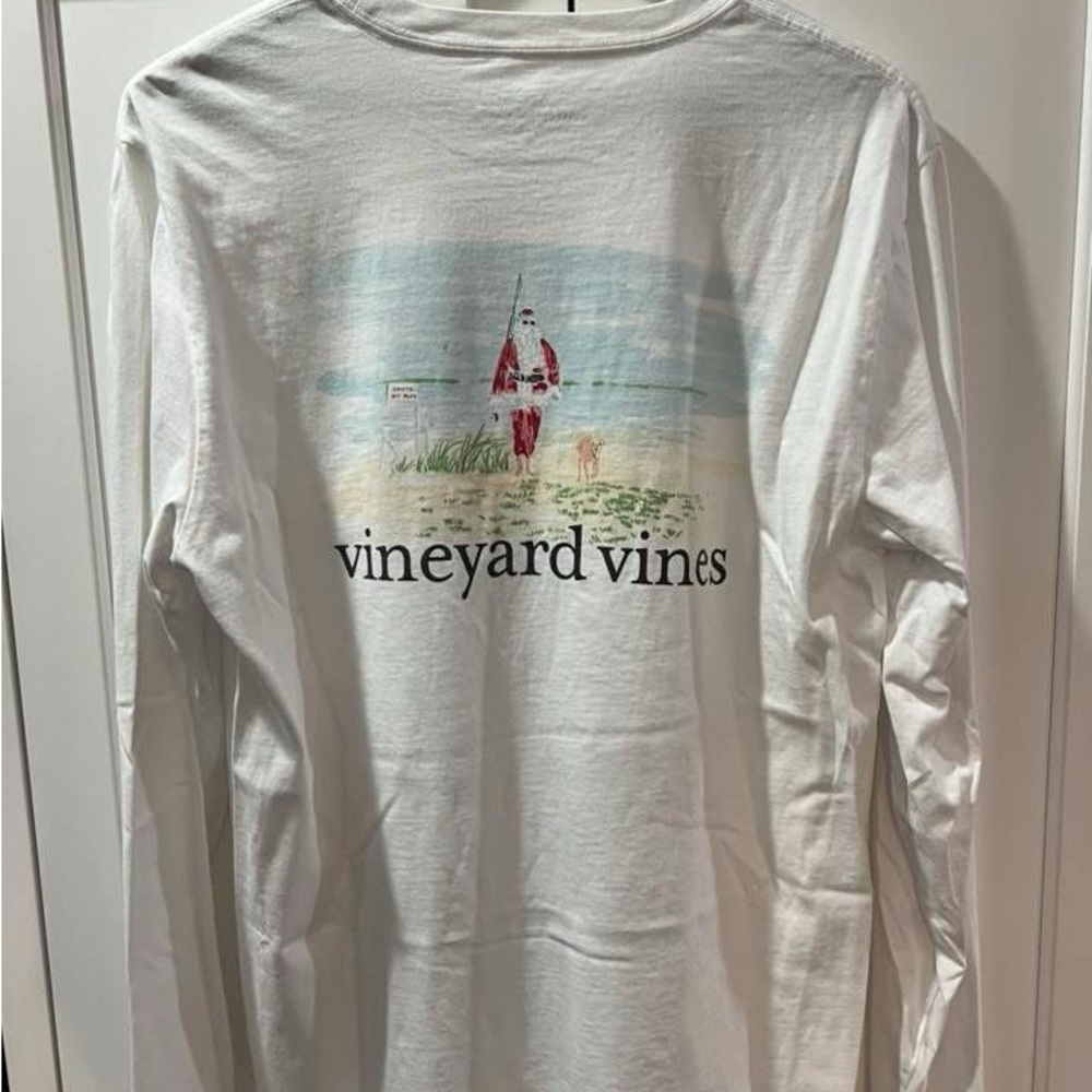 Vineyard Vines Classic White Long Sleeve Tee